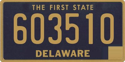 DE license plate 603510