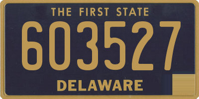 DE license plate 603527