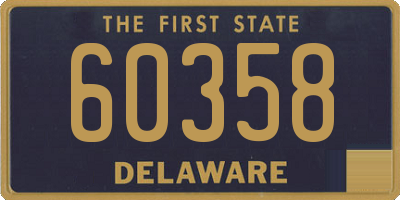 DE license plate 60358