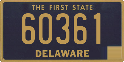 DE license plate 60361