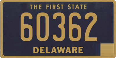 DE license plate 60362