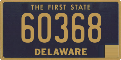 DE license plate 60368