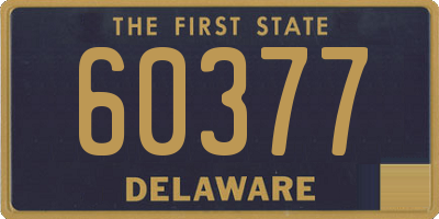 DE license plate 60377