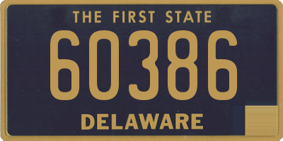 DE license plate 60386