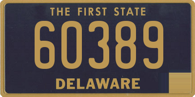DE license plate 60389