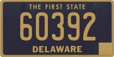 DE license plate 60392