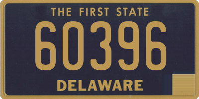 DE license plate 60396