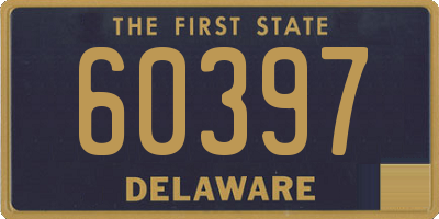 DE license plate 60397