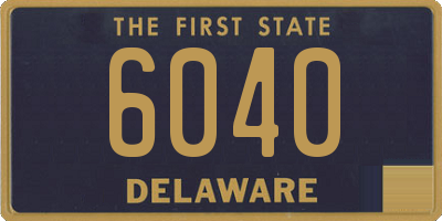 DE license plate 6040