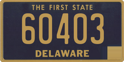 DE license plate 60403