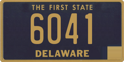 DE license plate 6041