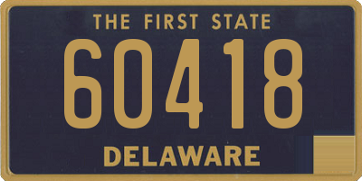 DE license plate 60418