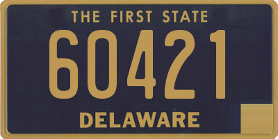 DE license plate 60421