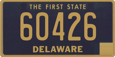 DE license plate 60426