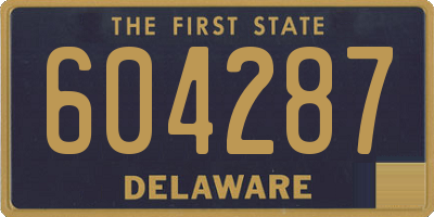 DE license plate 604287