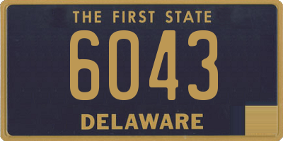 DE license plate 6043