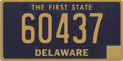 DE license plate 60437