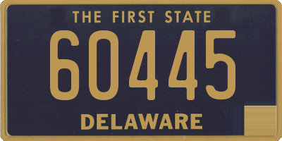 DE license plate 60445