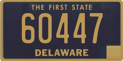 DE license plate 60447