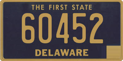 DE license plate 60452