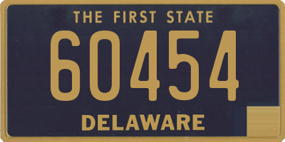 DE license plate 60454
