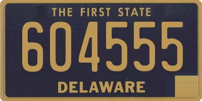 DE license plate 604555