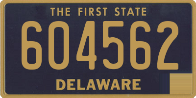DE license plate 604562