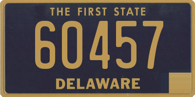 DE license plate 60457