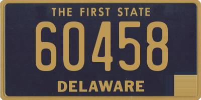 DE license plate 60458