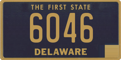 DE license plate 6046