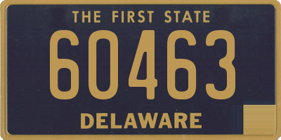 DE license plate 60463