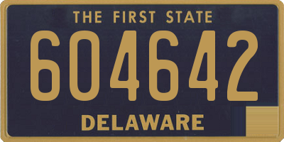 DE license plate 604642