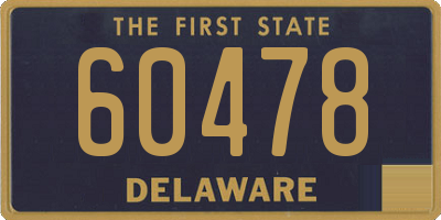 DE license plate 60478