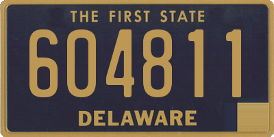 DE license plate 604811