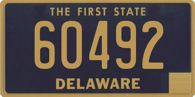 DE license plate 60492