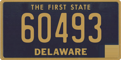 DE license plate 60493