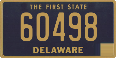 DE license plate 60498