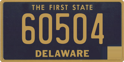 DE license plate 60504