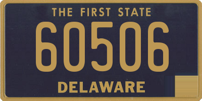 DE license plate 60506