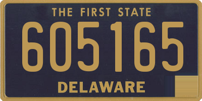 DE license plate 605165