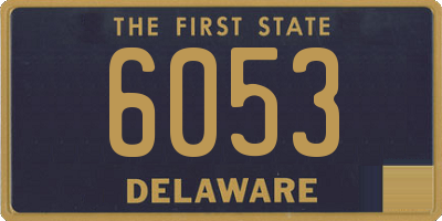 DE license plate 6053