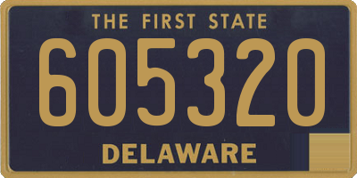 DE license plate 605320