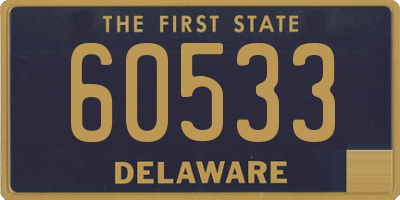 DE license plate 60533