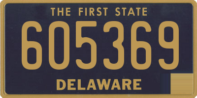 DE license plate 605369