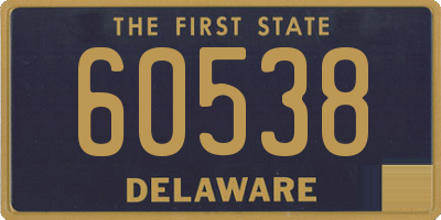 DE license plate 60538