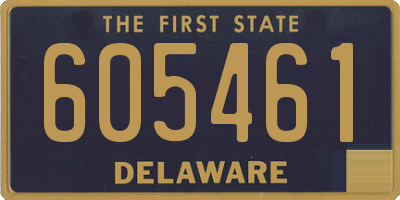 DE license plate 605461