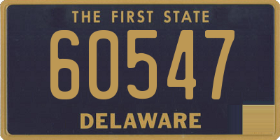 DE license plate 60547