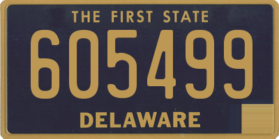 DE license plate 605499