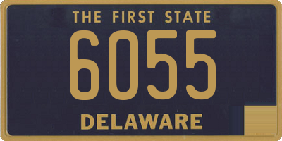 DE license plate 6055