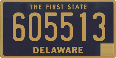 DE license plate 605513